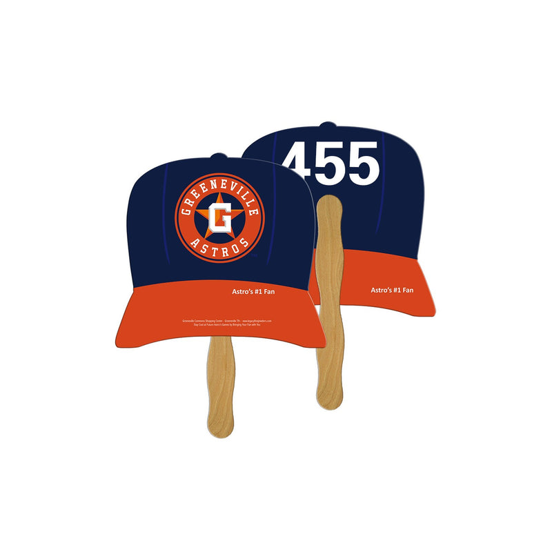 LFA-27 - Baseball Cap Auction Hand Fan Full Color