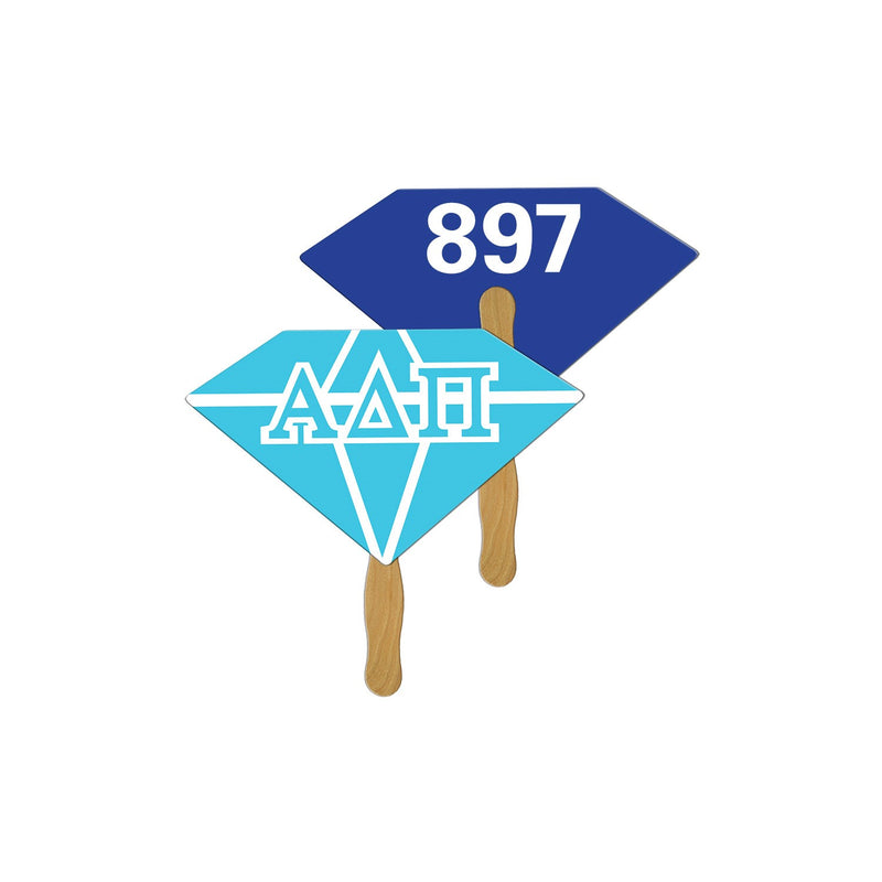 LFA-28 - Diamond Auction Hand Fan Full Color