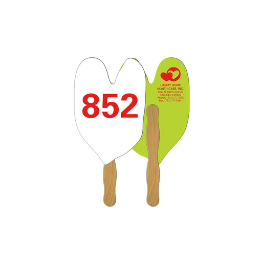 LFA-30 - Caladium Leaf Auction Hand Fan Full Color