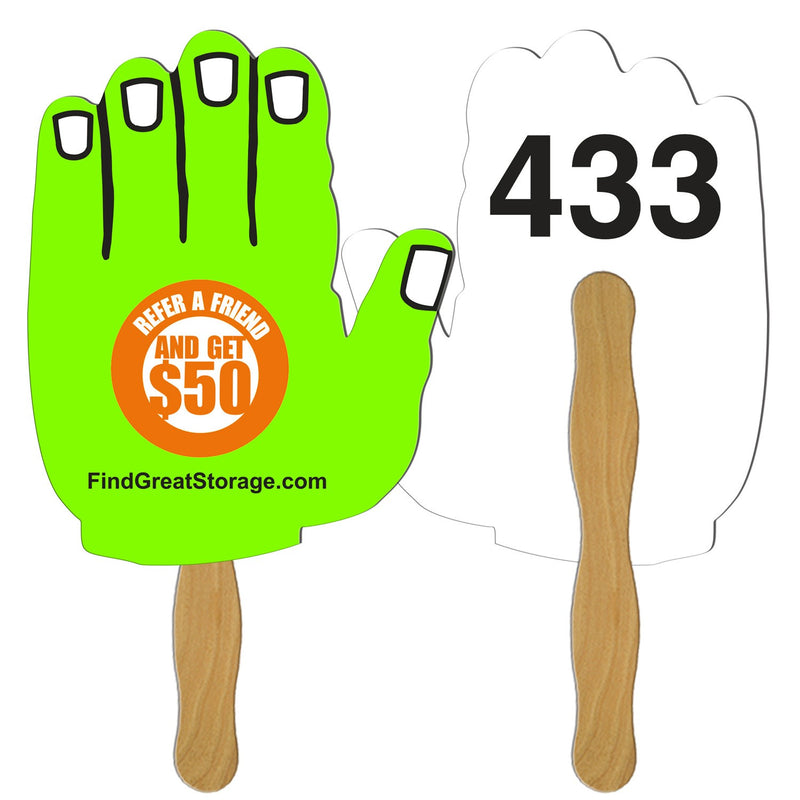 LFA-40 - Hand Auction Hand Fan Full Color