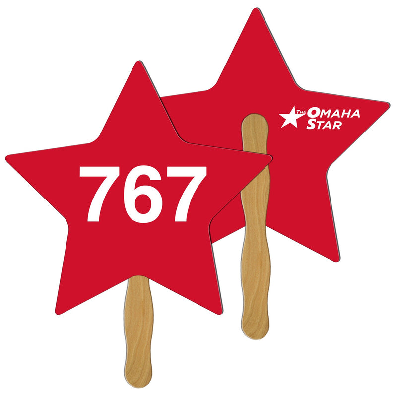 LFA-42 - Star Auction Hand Fan Full Color