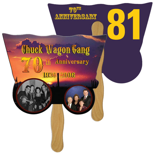 LFA-44 - Wagon Auction Hand Fan Full Color