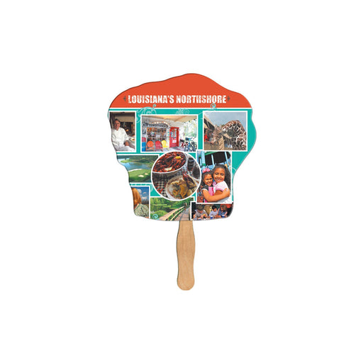 LFA-52 - Chef Hat Auction Hand Fan Full Color