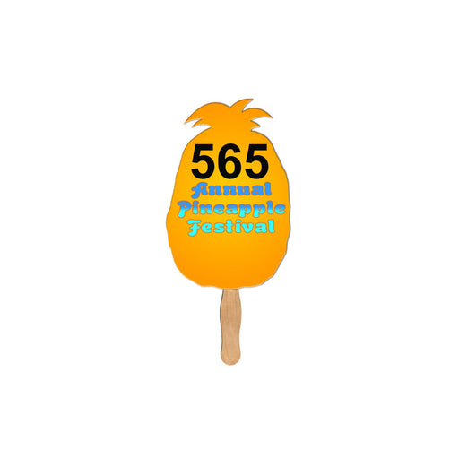 LFA-53 - Pineapple Fruit Auction Hand Fan Full Color