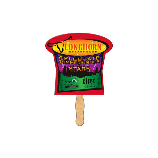 LFA-56 - Mushroom Auction Hand Fan Full Color