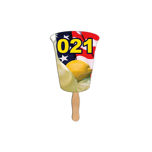 LFA-57 - Cup Auction Hand Fan Full Color
