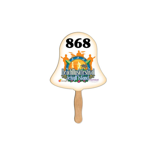 LFA-62 - Bell Auction Hand Fan Full Color