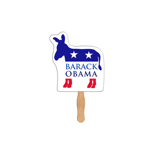 LFA-87 - Donkey Auction Hand Fan Full Color