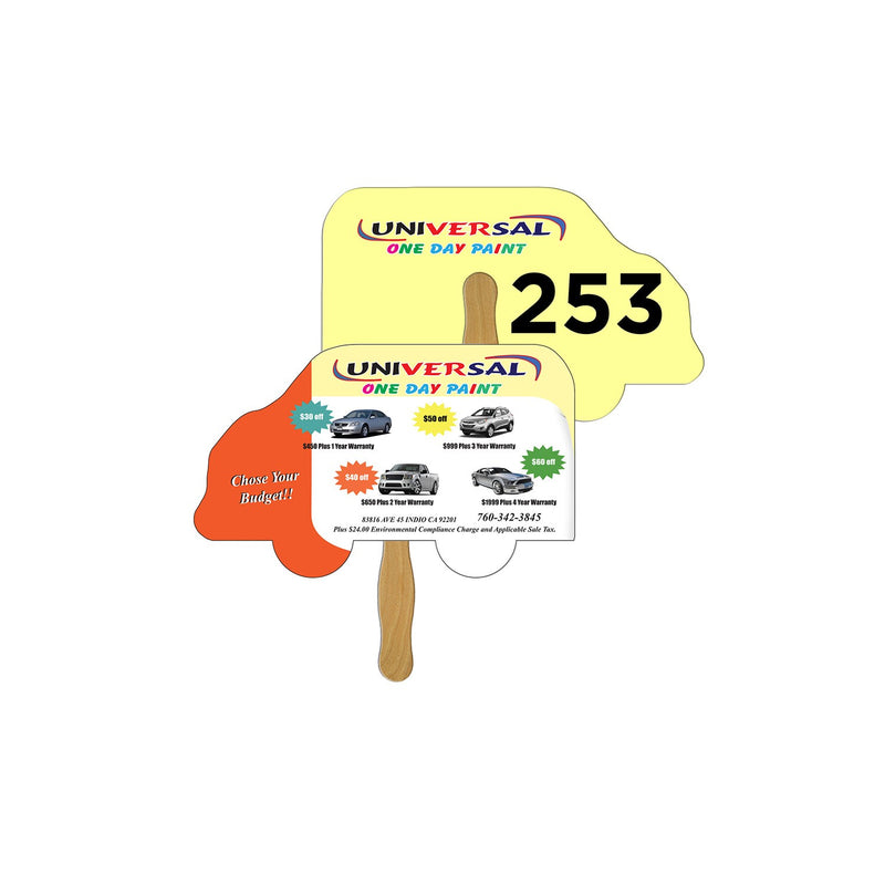 LFA-9 - Truck Auction Hand Fan Full Color