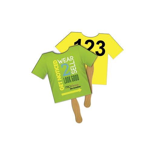LFA-99 - T-Shirt Auction Hand Fan Full Color