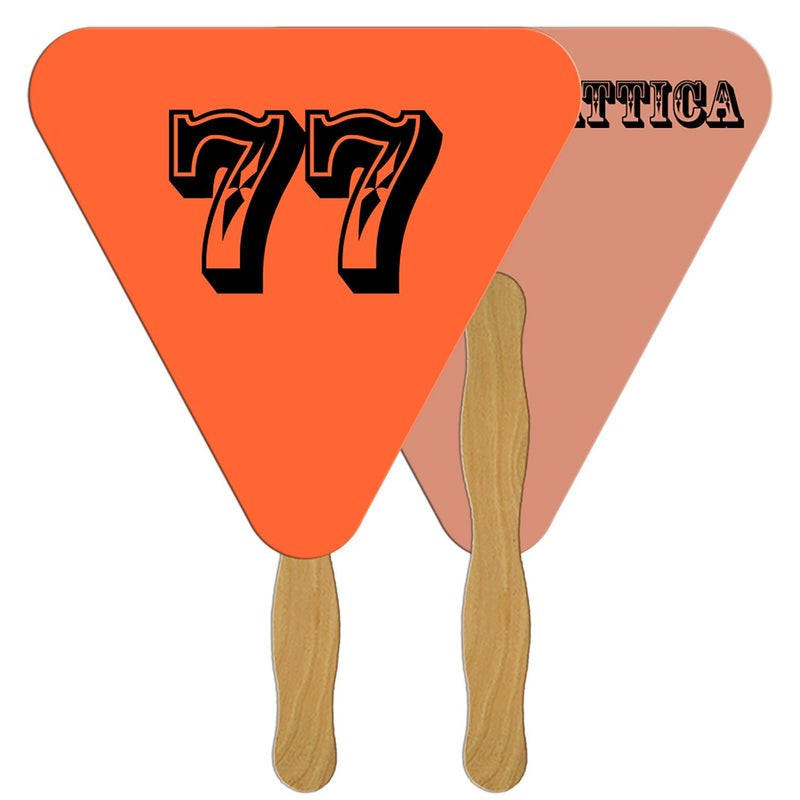 LFA-13 - Triangle Auction Hand Fan Full Color