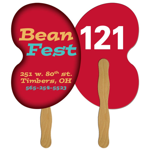LFA-143 - Bean Auction Hand Fan Full Color