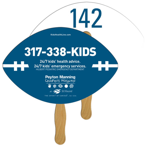 LFA-144 - Football Auction Hand Fan Full Color
