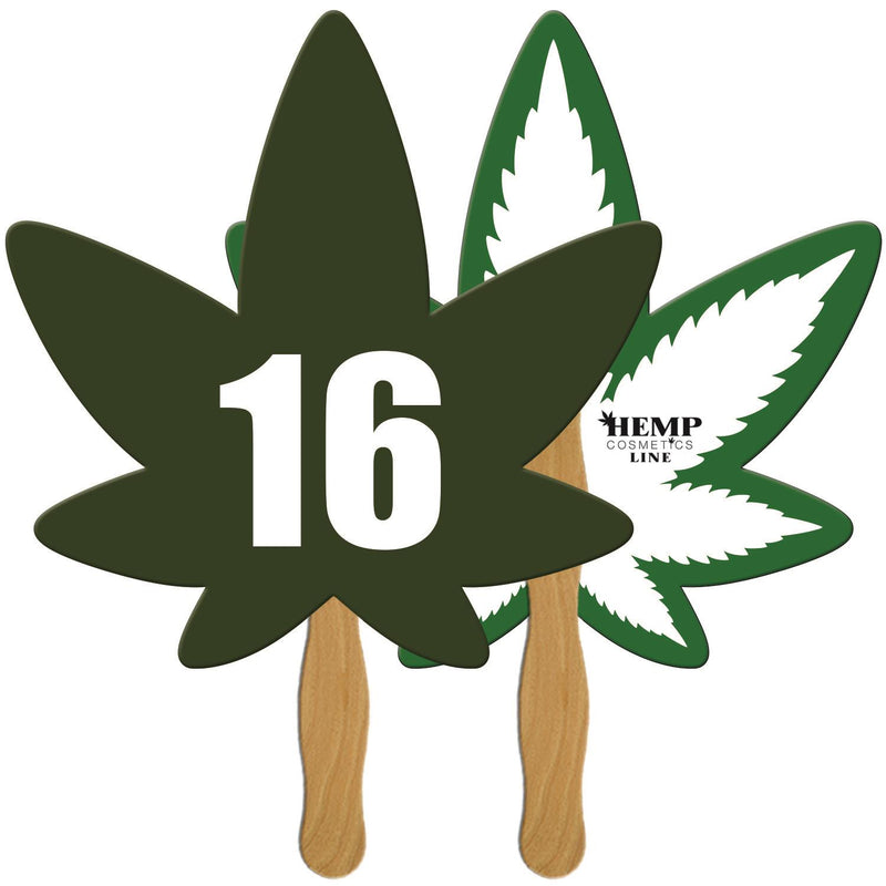 LFA-151 - Cannabis Auction Hand Fan Full Color