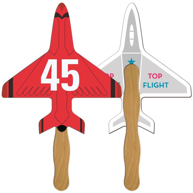 LFA-157 - Airplane Auction Hand Fan Full Color