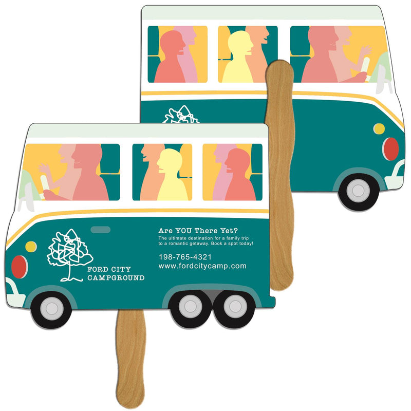 LFA-159 - Parcel Truck Auction Hand Fan Full Color