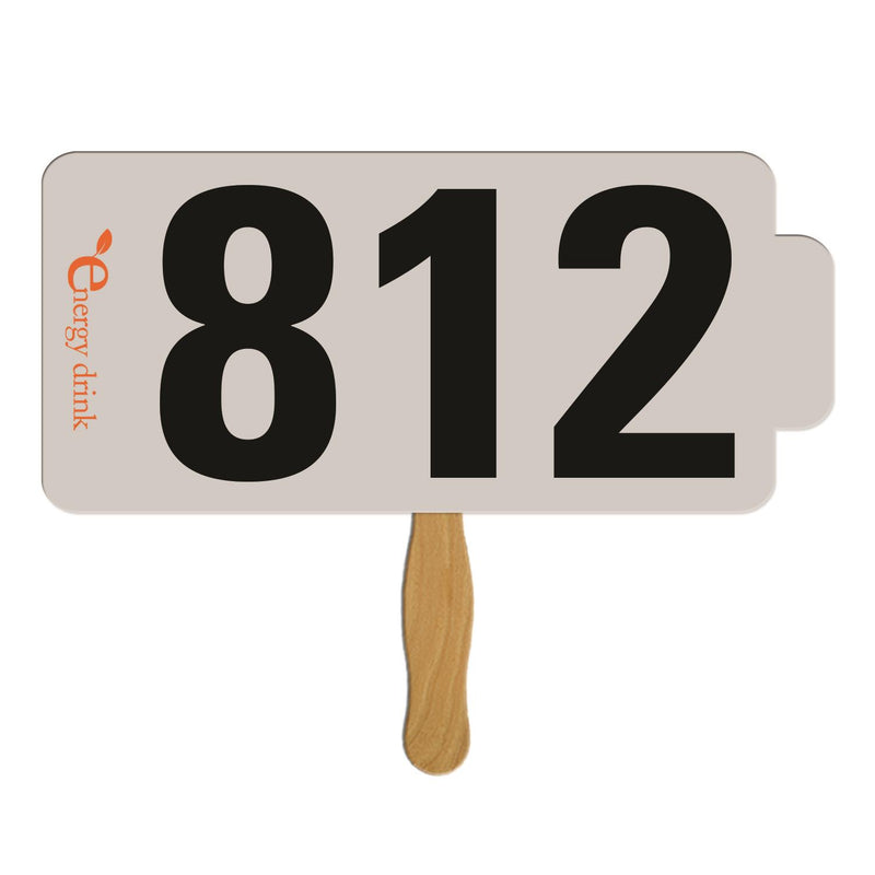 LFA-165 - Battery Auction Hand Fan Full Color