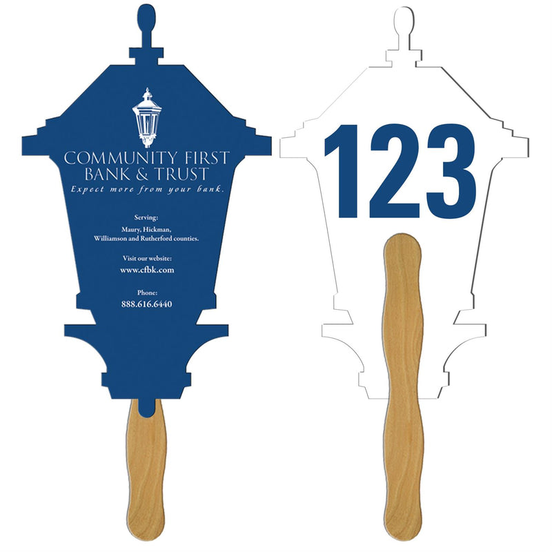 LFA-58 - Lamp Auction Hand Fan Full Color