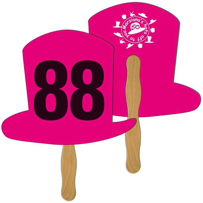 LFA-59 - Top Hat Auction Hand Fan Full Color