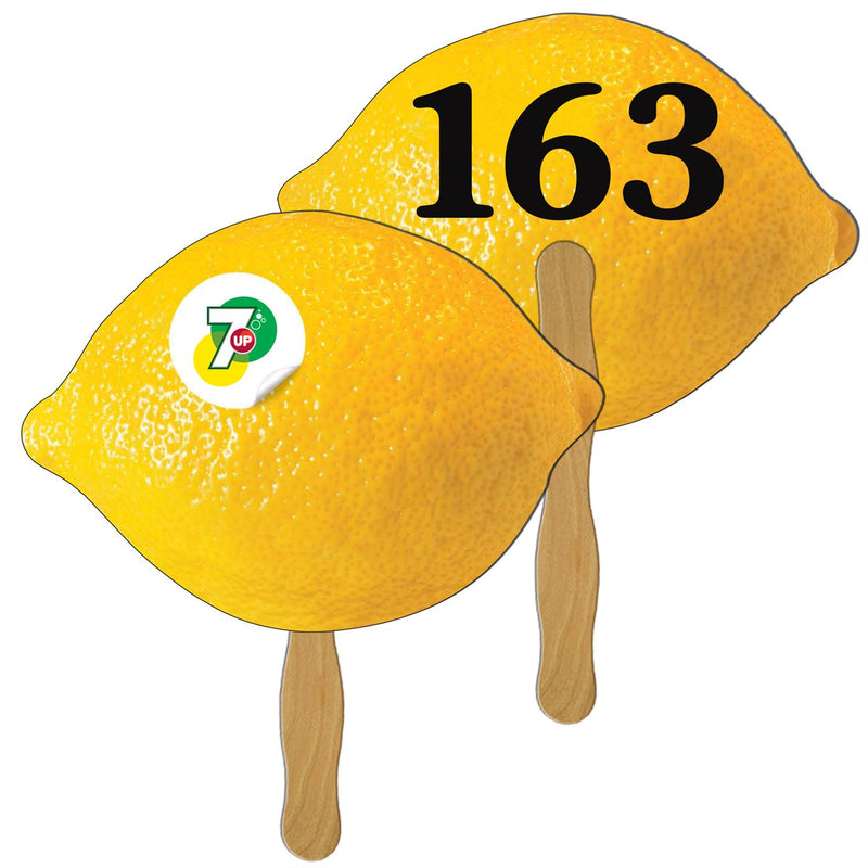 LFA-66 - Lemon/Lime Fruit Auction Hand Fan Full Color