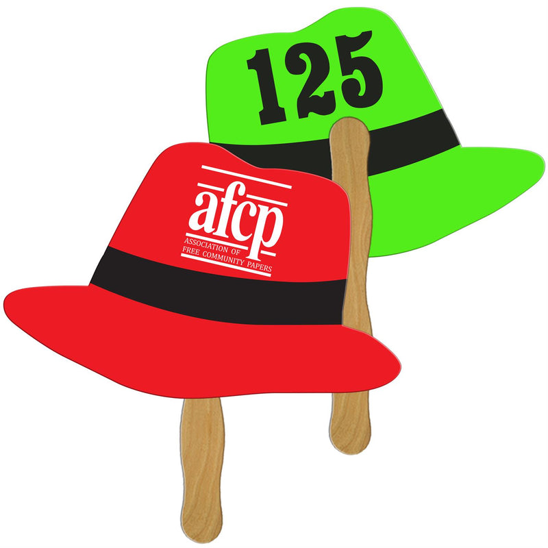 LFA-72 - Fedora Auction Hand Fan Full Color