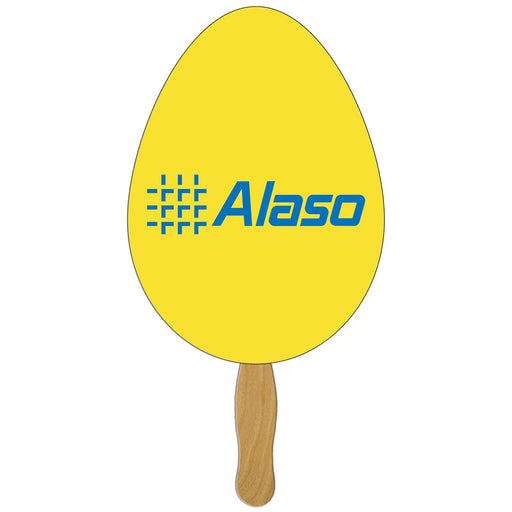 EZX-104 - Egg Hand Fan Full Color (1 Side)
