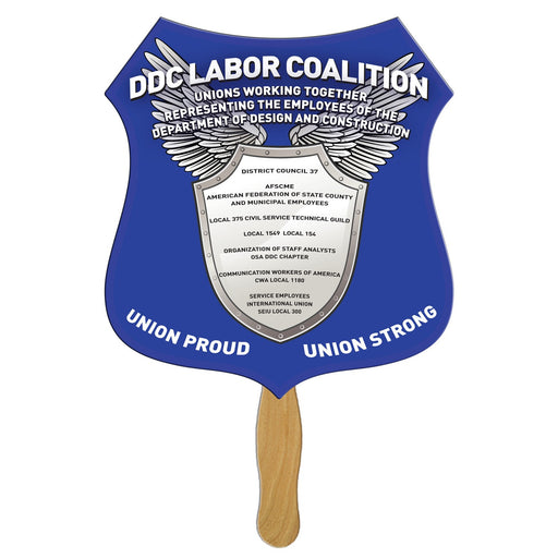 LFX-109 - Crest Hand Fan Full Color (1 Side)