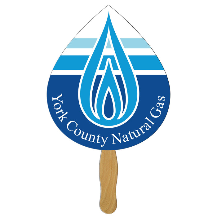 LFX-115 TEAR DROP HAND FAN FULL COLOR