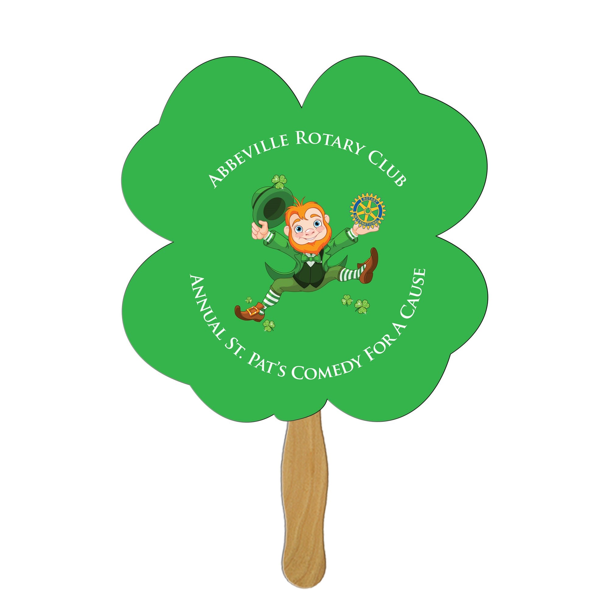 LFX-119 CLOVER HAND FAN FULL COLOR