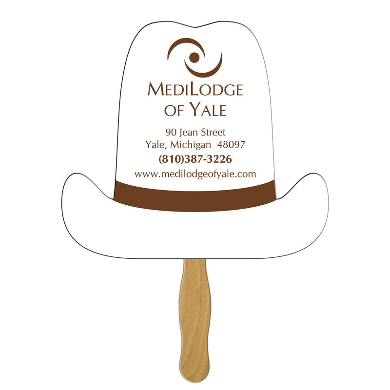LFX-120 - 1 Gallon Hat Hand Fan Full Color (1 Side)