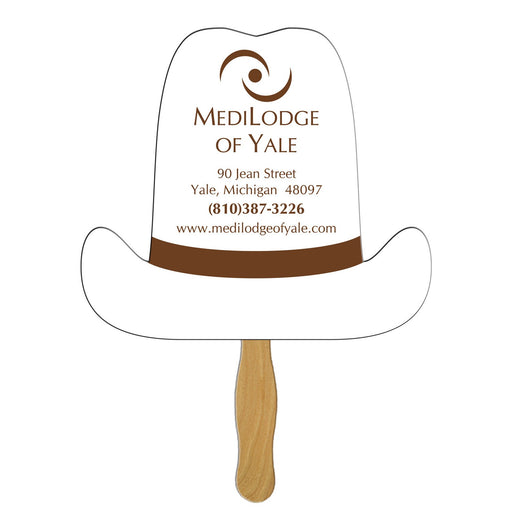LFX-120 - 1 Gallon Hat Hand Fan Full Color (1 Side)