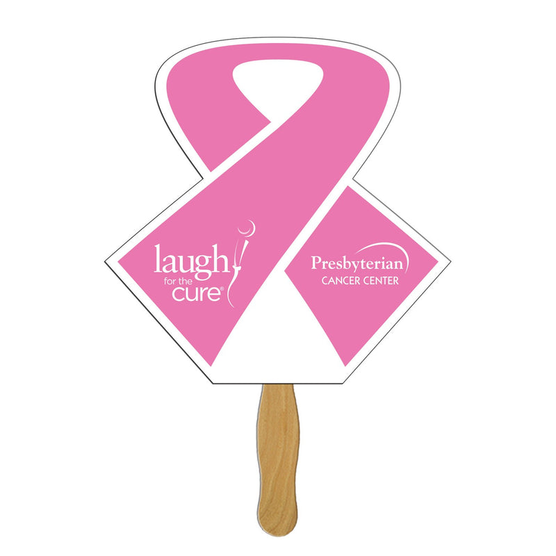 LFX-124 - Open Ribbon Hand Fan Full Color (1 Side)
