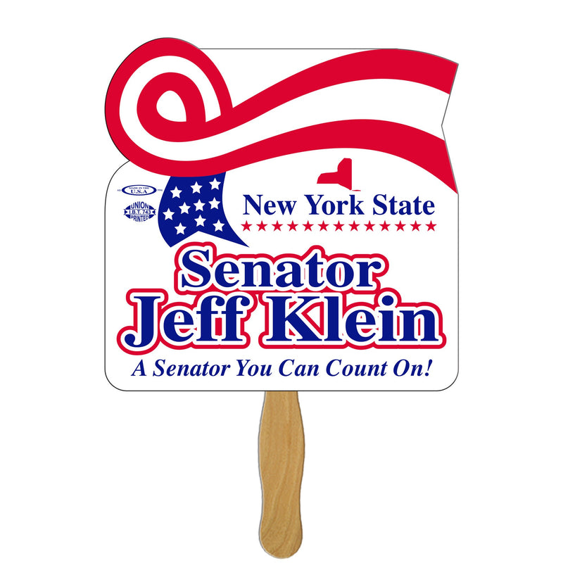 LFX-126 HORIZONTAL RIBBON HAND FAN FULL COLOR