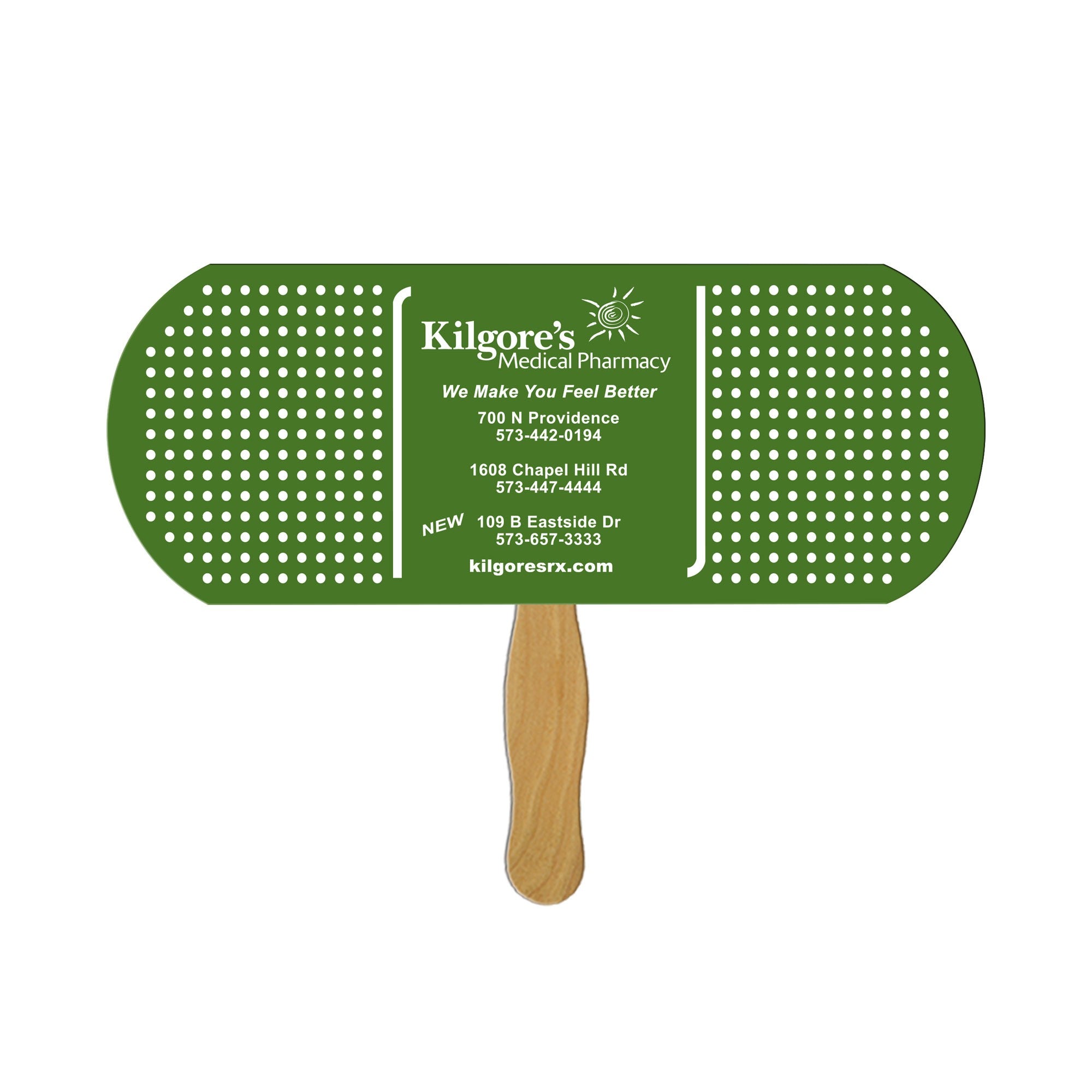 LFX-128 BAND AID/PILL HAND FAN FULL COLOR
