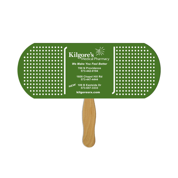 LFX-128 BAND AID/PILL HAND FAN FULL COLOR