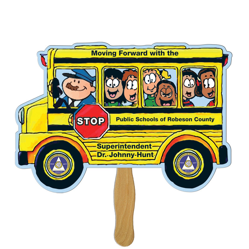EZX-137 - Bus Hand Fan Full Color (1 Side)