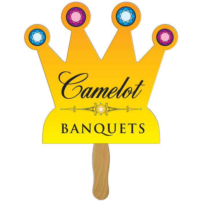 LFX-138 CROWN HAND FAN FULL COLOR