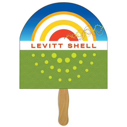 EZX-16 - Half Moon Hand Fan Full Color (1 Side)