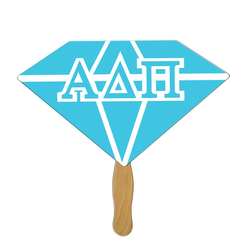 EZX-28 - Diamond Hand Fan Full Color (1 Side)