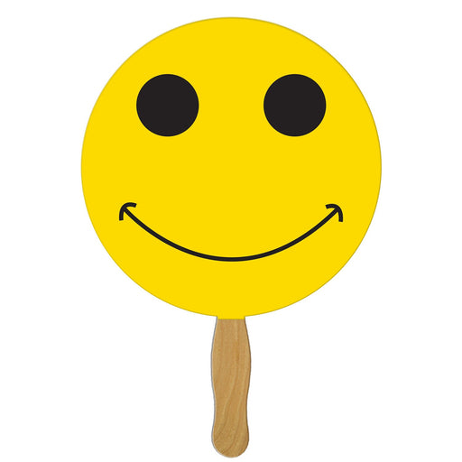 LFX-39 - Smiley Face Hand Fan Full Color (1 Side)