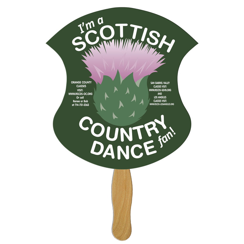 EZX-49 - Badge Hand Fan Full Color (1 Side)