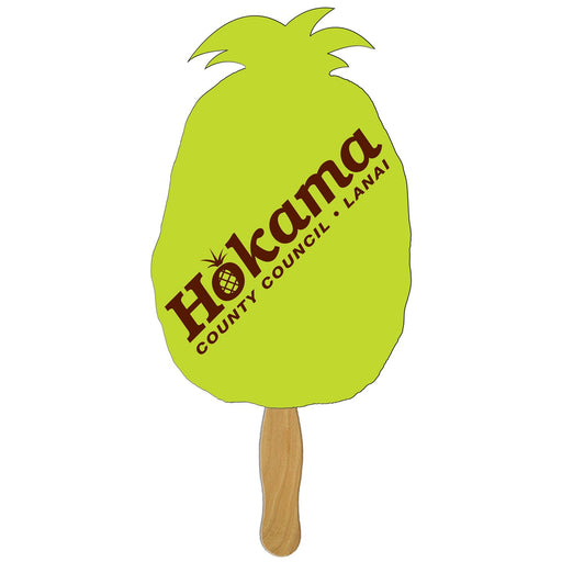 EZX-53 - Pineapple Fruit Hand Fan Full Color (1 Side)