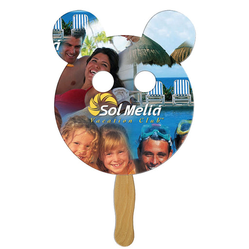 LFX-55 - Panda Bear Hand Fan Full Color (1 Side)