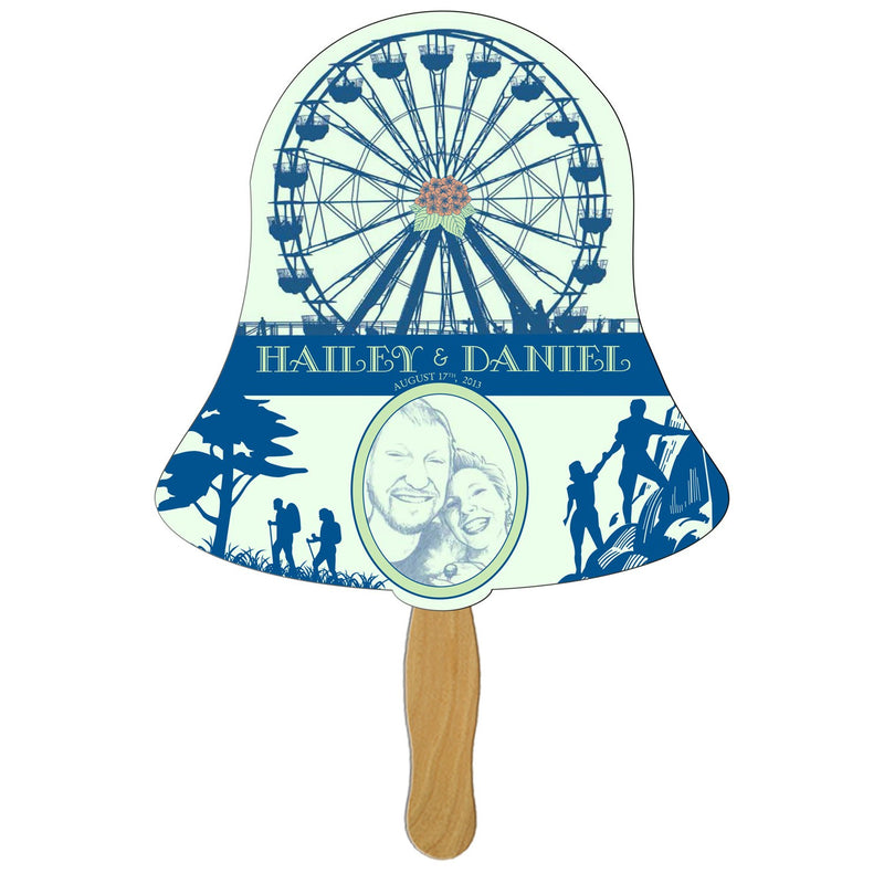 LFX-62 - Bell Hand Fan Full Color (1 Side)