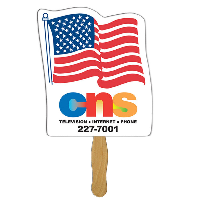 EZX-7 - Flag Hand Fan Full Color (1 Side)