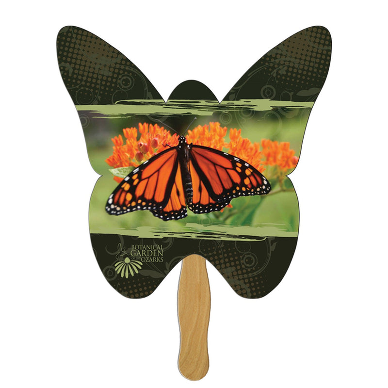 EZX-73 - Butterfly Hand Fan Full Color (1 Side)