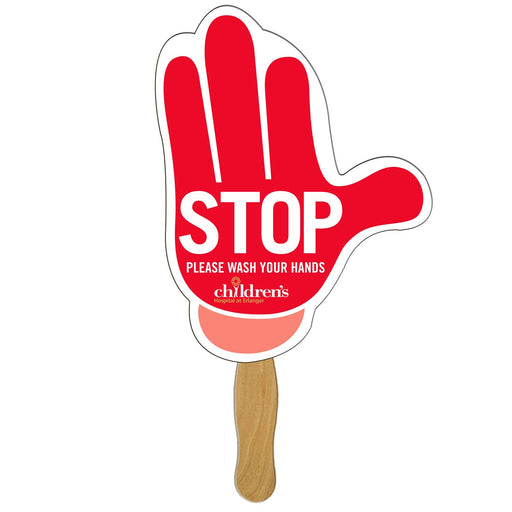 EZX-74 - Mitten Hand Fan Full Color (1 Side)