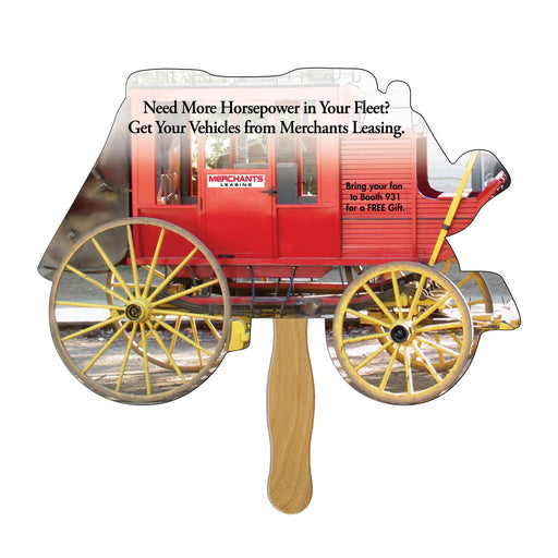 LFX-79 - Stage Coach Hand Fan Full Color (1 Side)