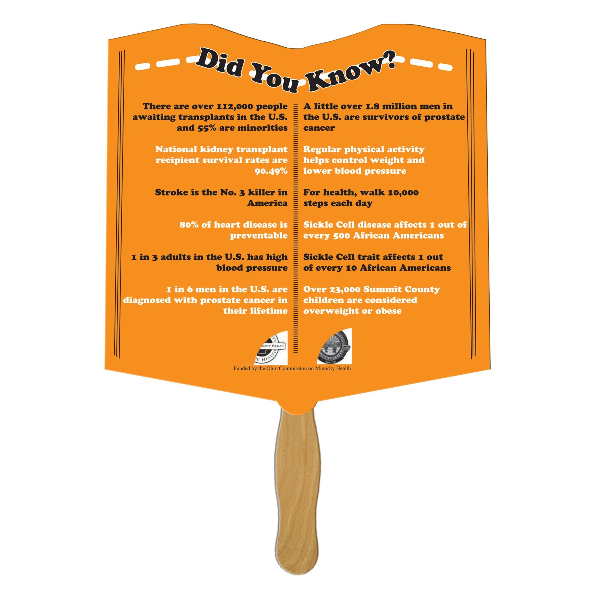 LFX-83 Open Book HAND FAN FULL COLOR (2 SIDES) (Copy)