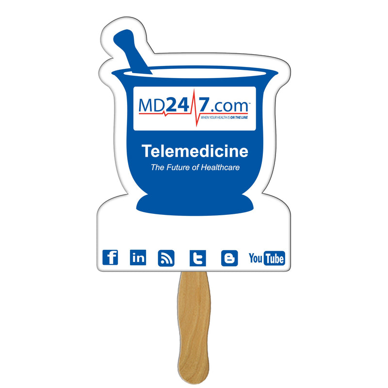 LFX-84 MORTAR & PESTLE HAND FAN FULL COLOR